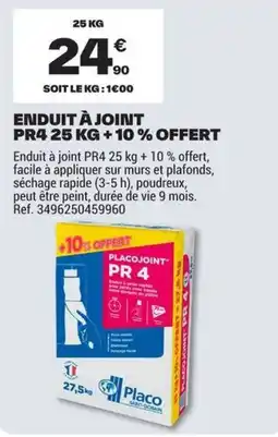 Brico Dépôt Placojoint PR 4 offre