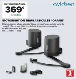 Brico Dépôt avidsen MOTORISATION BRAS ARTICULÉS "ORANE" offre