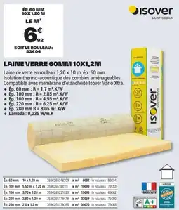 Brico Dépôt Isover Laine Verre 60mm offre