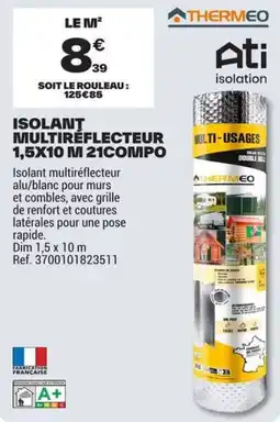 Brico Dépôt THERMEO isolant multiréflecteur offre