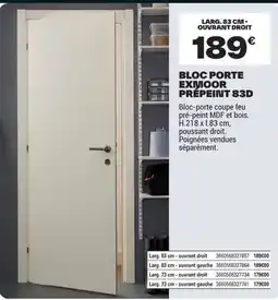 Brico Dépôt EXIMOOR Bloc porte offre