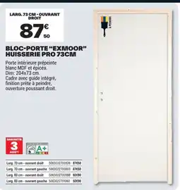 Brico Dépôt BLOC-PORTES EXMOOR offre
