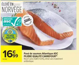 Carrefour Market ASC Pavé de saumon Atlantique offre