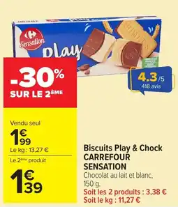 Carrefour Market Sensation Biscuits Play & Chock offre