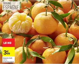 Carrefour Market Clémentine feuille offre