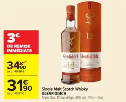 Carrefour Market Glenfiddich Single Malt Scotch Whisky offre