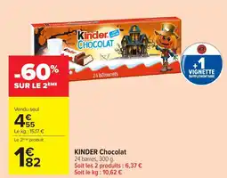 Carrefour Market Kinder Chocolat offre