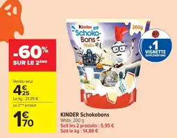 Carrefour Market Kinder Schokobons offre