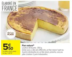 Carrefour Market Flan nature offre