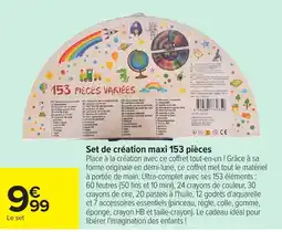 Carrefour Market Set de création maxi 153 pièces offre