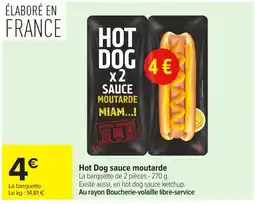 Carrefour Market Hot Dog sauce moutarde offre