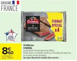 Carrefour Market CHARAL 4 biftecks offre