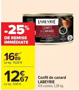 Carrefour Market LABEYRIE Confit de canard offre