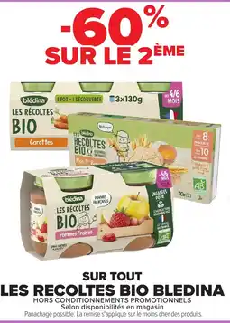 Carrefour Market Bledina les récoltes bio offre