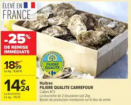 Carrefour Filière Qualité Carrefour Huîtres offre