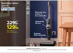 Carrefour Market TINECO Aspirateur laveur sans fil offre