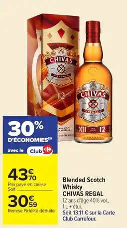 Carrefour Market CHIVAS REGAL Blended Scotch Whisky offre
