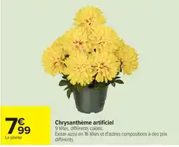 Carrefour Market Chrysanthème artificiel offre
