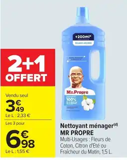 Carrefour MR PROPRE Nettoyant ménager(d) offre