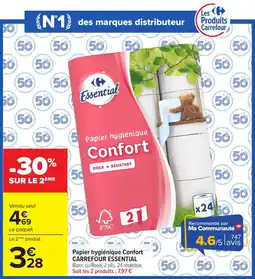 Carrefour Market Carrefour Essential Papier hygiénique Confort offre