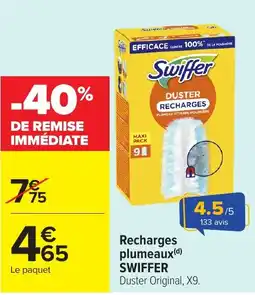 Carrefour Market Swiffer Recharges plumeaux(d) Duster Original offre