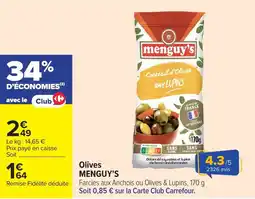 Carrefour Market Menguy's Olives offre