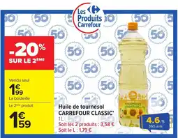Carrefour Market Carrefour Classic Huile de tournesol offre