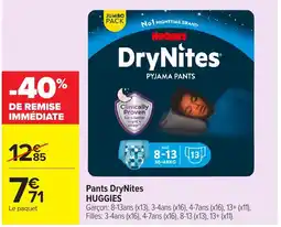 Carrefour Market HUGGIES DryNites offre