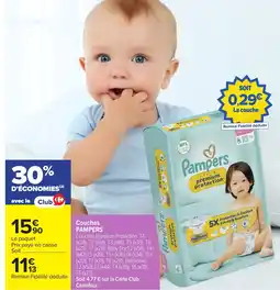 Carrefour Market Pampers Couches offre