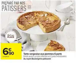 Carrefour Tarte vergeoise aux pommes offre