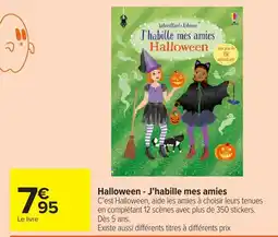 Carrefour Autocollants Usborne J'habille mes amies Halloween offre