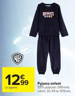 Carrefour WB Pyjama enfant offre