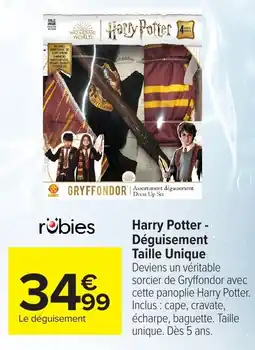 Carrefour rubies Harry Potter - Déguisement offre