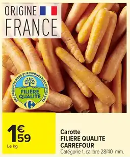 Carrefour Filière Qualité Carrefour Carotte offre