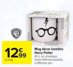 Carrefour Harry Potter Mug décor lunettes offre