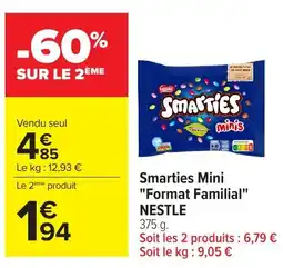 Carrefour Smarties Mini offre
