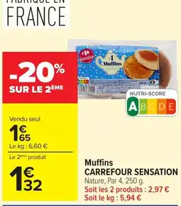 Carrefour CARREFOUR SENSATION Muffins offre