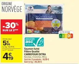 Carrefour Extra Saumon fumé offre