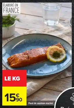Carrefour Pavé de saumon mariné offre
