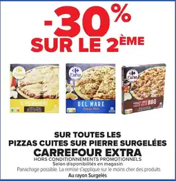 Carrefour Extra pizzas cuites sur pierre offre