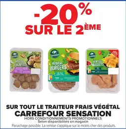 Carrefour Sensation Végétal Falafels offre