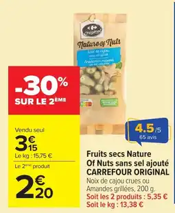 Carrefour Market Nature of Nuts offre