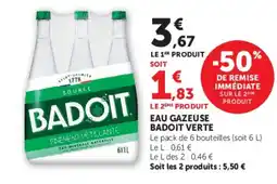 Super U BADOIT EAU GAZEUSE offre