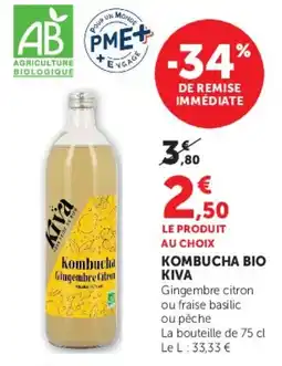 Super U KIVA Kombucha offre