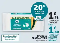 Super U Eponges Grattantes U offre
