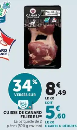 Super U CANARD CUISSE DE CANARD offre