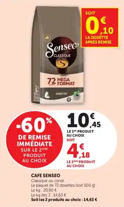 Super U Senseo Classique offre