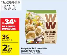 Carrefour WEIGHT WATCHERS Blanquette de Poulet offre