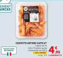 Super U U CREVETTES offre