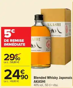 Carrefour Market AKASHI Blended Whisky Japonais offre